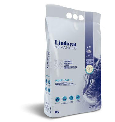 White Bentonite Advanced Multi-Cat + - 12 L (Fragrance Free)